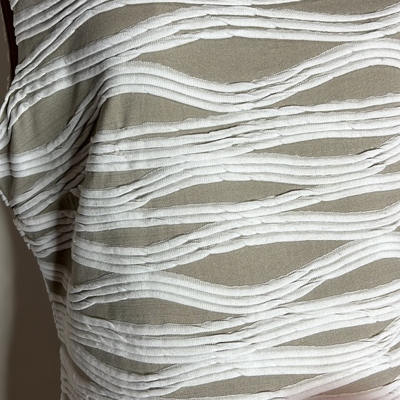 Franklyman design USA cream  white stretch dress - Picture 2 of 9